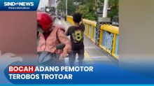 Terobos Trotoar di Matraman, Aksi Bocah Adang Pemotor Viral di Media Sosial