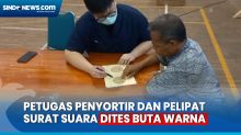 Petugas Penyortir dan Pelipat Surat Suara di Kabupaten Semarang Jalani Tes Buta Warna