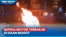 Diduga Korsleting Listrik, Sebuah Motor Mendadak Terbakar di Daan Mogot Jakbar