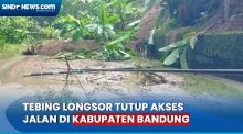 Tebing Setinggi 30 Meter di Kabupaten Bandung Longsor, Akses Jalan Tertutup