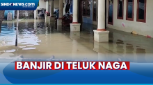 Banjir di Teluk Naga Memasuki Hari Kedua, Ketinggian Air Masih Mencapai 60 Cm