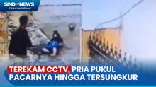 Terekam CCTV, Pria Pukul Pacarnya Hingga Tersungkur di Cimahi, Pelaku Diburu Polisi