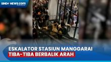 Detik-Detik Eskalator Stasiun Manggarai Berbalik Arah, Penumpang Panik Berjatuhan