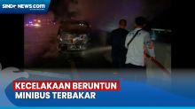 Kecelakaan Beruntun di Tol Solo-Semarang, Sebuah Minibus Terbakar