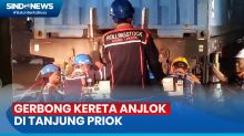 Langsir, Satu Gerbong Rangkaian Kereta Pengangkut Peti Kemas Anjlok di Tanjung Priok