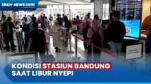 Ribuan Penumpang Padati Stasiun Bandung saat Hari Raya Nyepi