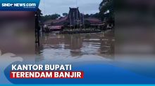 Kantor Bupati Grobogan Terendam Banjir, Aktivitas Pemerintahan Terganggu