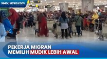 Ratusan Pekerja Migran Indonesia Memilih Mudik Lebih Awal di Bandara Juanda Surabaya