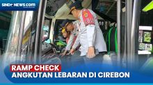 Petugas Gabungan Ramp Check Angkutan Lebaran di Cirebon, Sopir Jalani Tes Urine