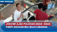 H-1 Lebaran, Jokowi Ajak Puluhan Anak-Anak Panti Asuhan Beli Baju Lebaran di Plaza Atrium Senen