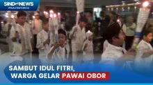 Sambut Idul Fitri, Ratusan Warga Gelar Pawai Obor Mengelilingi Masjid Istiqlal