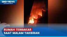 Sebuah Rumah di Tebet, Jakarta Selatan Terbakar saat Malam Takbiran