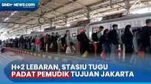 H+2 Lebaran, Stasiun Tugu Dipadati Pemudik Tujuan Jakarta