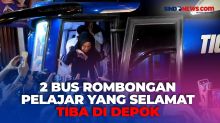Tangis Keluarga Sambut 2 Bus SMK di Depok yang Selamat dari Kecelakaan di Subang