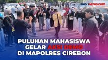 Puluhan Mahasiswa Gelar Aksi Demo di Depan Mapolres Cirebon, Usut Tuntas Kematian Vina dan Eki