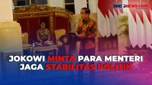 Jokowi Minta Para Menteri Jaga Stabilitas Politik Agar Tidak Terjadi Turbulensi Politik