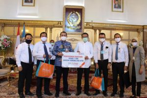 BNI Makassar Sumbang Kebutuhan Pokok di Tengah Pandemi COVID-19