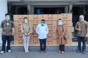 Newera Produksi 2.000 Alat Pelindung Wajah untuk Pemkot Surabaya