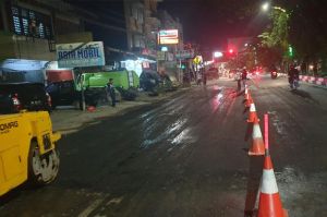 Pemasangan Kabel Selesai, PLN Rekondisi Ruas Jalan Veteran
