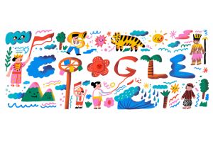 Lewat Doodle, Google Pun Rayakan Hari Kemerdekaan Indonesia