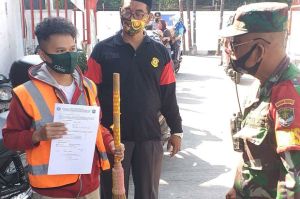 Tak Pakai Masker, Belasan Warga Tanjung Priok Diberi Sanksi Sosial
