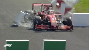 Rem Mobil Blong, Sebastian Vettel Kecelakaan di Sirkuit Monza