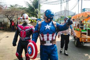 Tokoh Superhero Avengers Muncul di Pasar Muara Angke, Ada Apa?