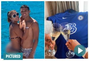 Thiago Silva dan Istri Rayakan Kepindahan ke Chelsea