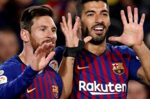 Presiden Atletico Sambut Messi Gabung dengan Suarez