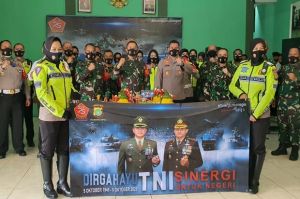 HUT ke-75 TNI, Sinergi TNI-Polri di Depok Bagaikan Saudara Kandung