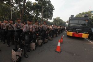 Ribuan Personel Gabungan Jaga Ketat Gedung DPR RI