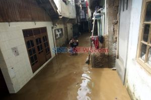 Sempat Banjir 1,5 Meter, Ketinggian Air di Villa Nusa Indah 2 Bogor Sudah Surut