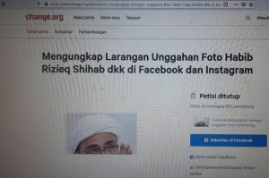 Viral Petisi Facebook Larang Unggahan Terkait Habib Rizieq, Kominfo Buka Suara
