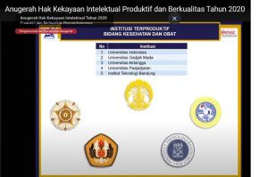 UI Raih Penghargaan Institusi Terproduktif HKI Berkualitas se-Indonesia