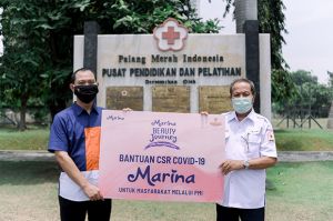 Label Kecantikan Marina Donasikan 18.000 Body Wash
