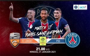 Live Streaming RCTI Plus: FC Lorient vs Paris Saint-Germain