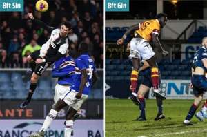 Rekor Tinggi Lompatan Ronaldo Dipatahkan Bek Muda Liga Skotlandia