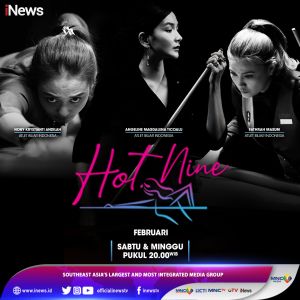 Episode Perdana Turnamen Biliar Hot Nine di iNews, 2 Atlet Biliar Wanita Nasional Nony Krystianti dan Poppy Puspita Saling Berhadapan