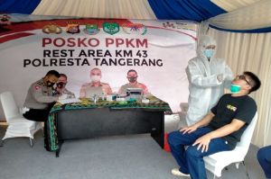 99 Pengendara Tol Tangerang-Merak Jalani Swab Test Antigen