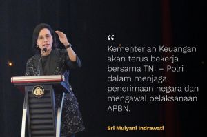 Prioritas dalam APBN, Sri Mulyani: Terima Kasih TNI-Polri