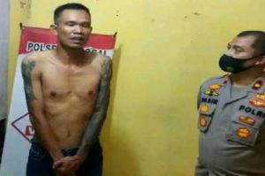 Sok Jagoan Peras Pedagang Sate, Preman Bertato di Sunggal Nangis Ditangkap Polisi