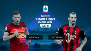 Live Streaming RCTI Plus: AS Roma vs AC Milan