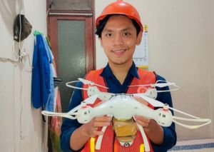 Mahasiswa ITS Ciptakan Drone untuk Bantu Kurangi Kecelakaan Kerja