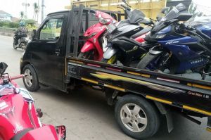 Razia Knalpot Bising, Polrestro Bekasi Angkut 9 Motor Sport