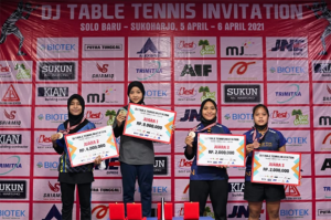 Persatuan Tenis Meja Morning Whistle Raih Emas di DJ Table Tennis Invitation U-20