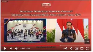 Sebut Formula E, Presiden Joko Widodo Buka IIMS Hybrid 2021