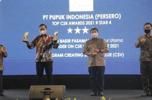 Dinilai Sukses Berdayakan Masyarakat, Pupuk Indonesia Sabet Tiga Penghargaan TOP CSR 2021