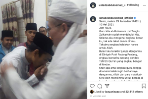 Komentar UAS untuk Almarhum Tengku Zulkarnain: Jalan Ini Makin Sunyi Kurasa