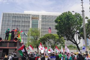 Aksi Solidaritas Palestina, KSPI Longmarch ke Kantor PBB hingga Kedubes Amerika