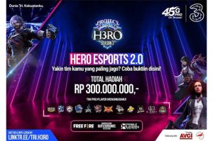 Dukung Ekosistem Mobile Gaming, 3 Indonesia Gelar H3RO Esports Tournament 2.0